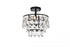Elegant Lighting Mila 3 Light Flush Mount Model: 1103F12BK
