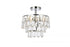 Elegant Lighting Mila 3 Light Flush Mount Model: 1103F12BK