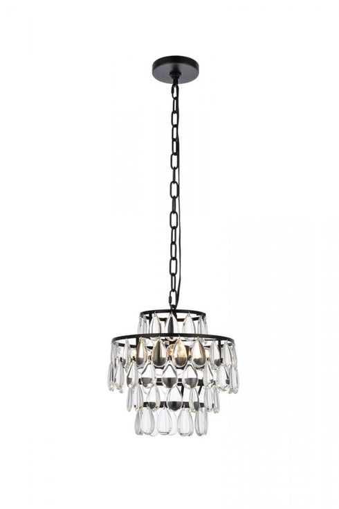Elegant Lighting Mila 3 Light Pendant Model: 1102D12C