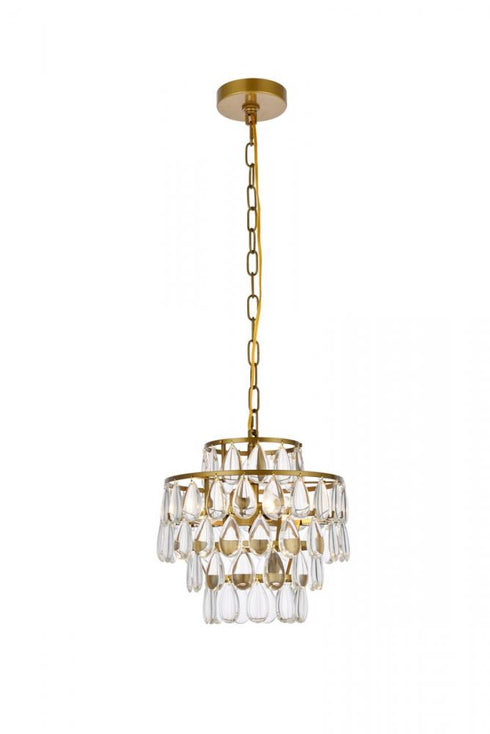 Elegant Lighting Mila 3 Light Pendant Model: 1102D12C