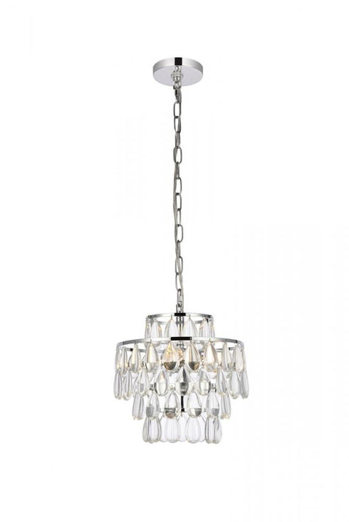 Elegant Lighting Mila 3 Light Pendant Model: 1102D12C