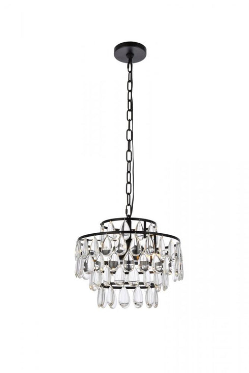 Elegant Lighting Mila 3 Light Pendant Model: 1102D14C