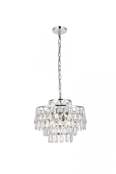 Elegant Lighting Mila 3 Light Pendant Model: 1102D16C