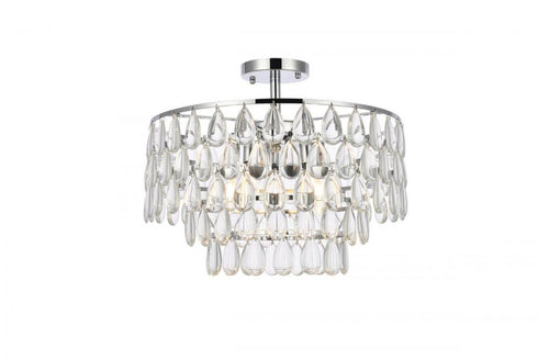 Elegant Lighting Mila 5 Light Flush Mount Model: 1103F18C