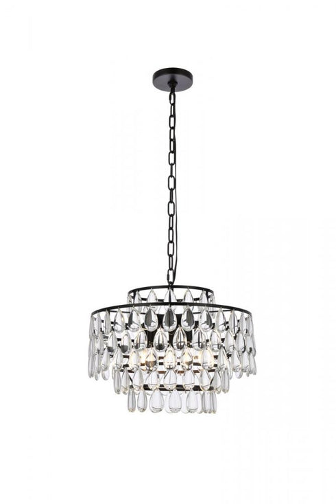 Elegant Lighting Mila 5 Light Pendant Model: 1102D18C