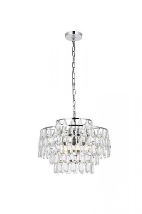 Elegant Lighting Mila 5 Light Pendant Model: 1102D18C