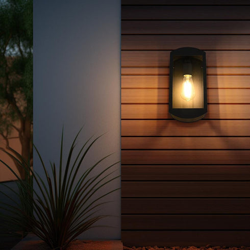 Elegant Lighting Miles 1 Light Wall Sconce W6.0 Inch E5.1 Inch H12.0 Inch in Black Model: OD410W12BK