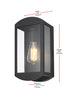 Elegant Lighting Miles 1 Light Wall Sconce W6.0 Inch E5.1 Inch H12.0 Inch in Black Model: OD410W12BK