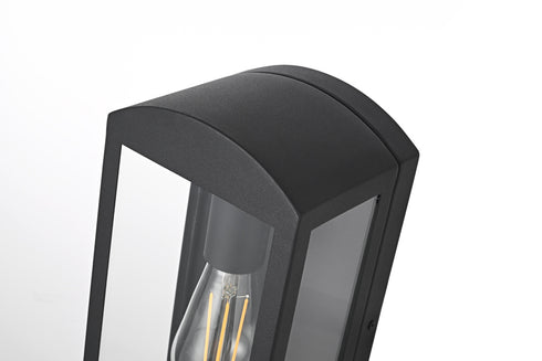 Elegant Lighting Miles 1 Light Wall Sconce W6.0 Inch E5.1 Inch H12.0 Inch in Black Model: OD410W12BK
