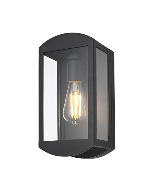Elegant Lighting Miles 1 Light Wall Sconce W6.0 Inch E5.1 Inch H12.0 Inch in Black Model: OD410W12BK