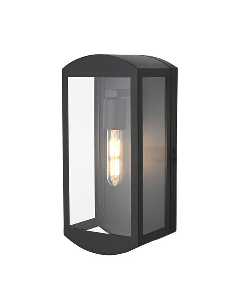 Elegant Lighting Miles 1 Light Wall Sconce W6.3 Inch E5.5 Inch H14.0 Inch in Black Model: OD410W14BK