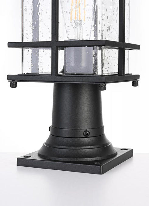 Elegant Lighting Miller 7 inch Outdoor Pendant in Black Model: OD312P16BK