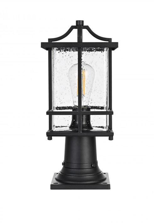 Elegant Lighting Miller 7 inch Outdoor Pendant in Black Model: OD312P16BK