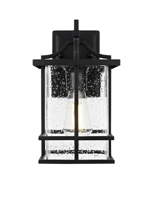 Elegant Lighting Miller 7 inch Outdoor Pendant in Black Model: OD312W12BK