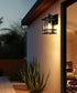 Elegant Lighting Miller 7 inch Outdoor Pendant in Black Model: OD312W12BK