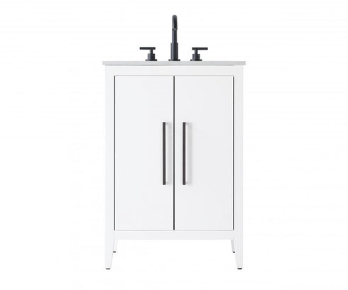 Elegant Lighting Millie 24 inch Single Bathroom Vanity in Grey Model: VF29324GR