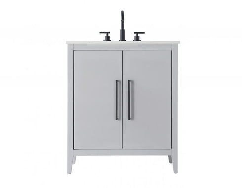 Elegant Lighting Millie 30 inch Single Bathroom Vanity in Grey Model: VF29330GR