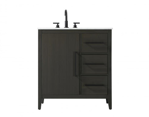 Elegant Lighting Millie 32 inch Single Bathroom Vanity in Grey Model: VF29332GR