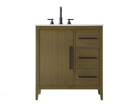 Elegant Lighting Millie 32 inch Single Bathroom Vanity in Grey Model: VF29332GR