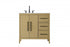 Elegant Lighting Millie 36 inch Single Bathroom Vanity in Grey Model: VF29336GR