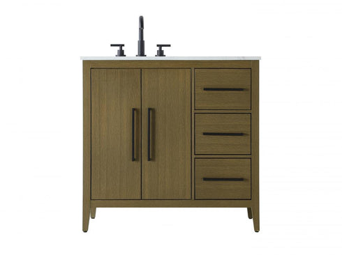 Elegant Lighting Millie 36 inch Single Bathroom Vanity in Grey Model: VF29336GR