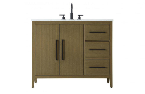 Elegant Lighting Millie 42 inch Single Bathroom Vanity in Grey Model: VF29342GR