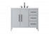 Elegant Lighting Millie 42 inch Single Bathroom Vanity in Grey Model: VF29342GR