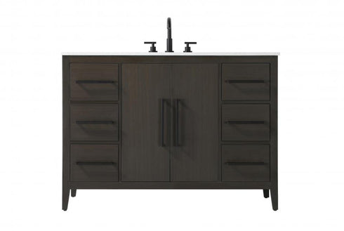 Elegant Lighting Millie 48 inch Single Bathroom Vanity in Grey Model: VF29348GR