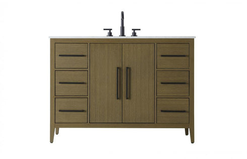 Elegant Lighting Millie 48 inch Single Bathroom Vanity in Grey Model: VF29348GR