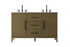 Elegant Lighting Millie 54 inch Double Bathroom Vanity in Grey Model: VF29354DGR