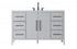 Elegant Lighting Millie 54 inch Single Bathroom Vanity in Grey Model: VF29354GR