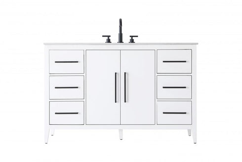 Elegant Lighting Millie 54 inch Single Bathroom Vanity in Grey Model: VF29354GR