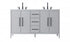 Elegant Lighting Millie 60 inch Double Bathroom Vanity in Grey Model: VF29360DGR