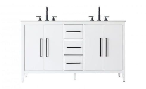 Elegant Lighting Millie 60 inch Double Bathroom Vanity in Grey Model: VF29360DGR