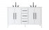 Elegant Lighting Millie 60 inch Double Bathroom Vanity in Grey Model: VF29360DGR