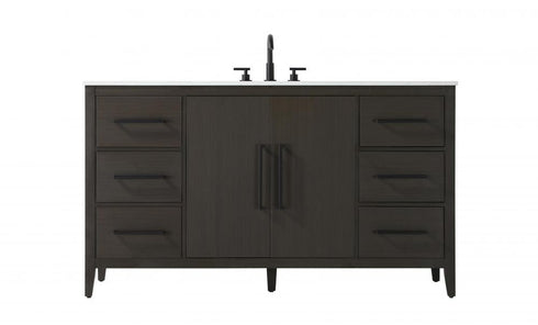 Elegant Lighting Millie 60 inch Single Bathroom Vanity in Grey Model: VF29360GR