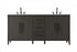 Elegant Lighting Millie 72 inch Double Bathroom Vanity in Grey Model: VF29372DGR