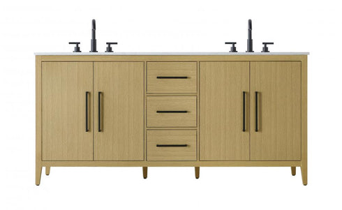 Elegant Lighting Millie 72 inch Double Bathroom Vanity in Grey Model: VF29372DGR