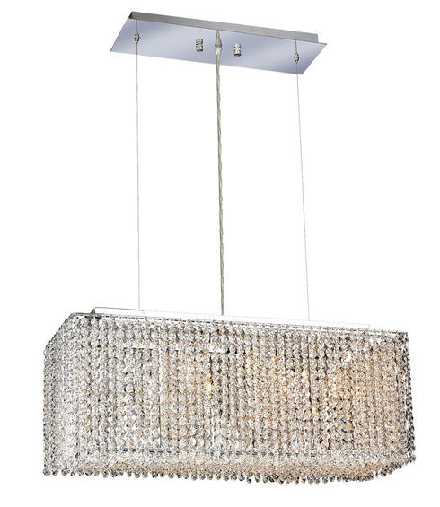 Elegant Lighting Moda 4 light in Chrome Chandelier Model: 1291D26C-CL/SA