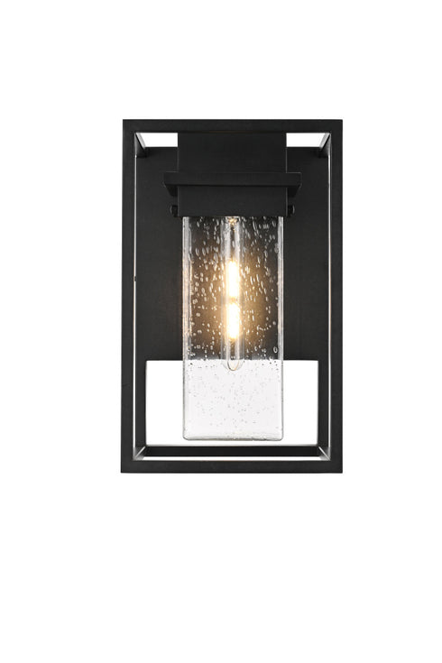 Elegant Lighting Morse 1 Light Wall sconce W10 Inch E10 Inch H16 Inch L1 in Black (1Box) Model: OD366W16BK