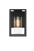 Elegant Lighting Morse 1 Light Wall sconce W10 Inch E10 Inch H16 Inch L1 in Black (1Box) Model: OD366W16BK