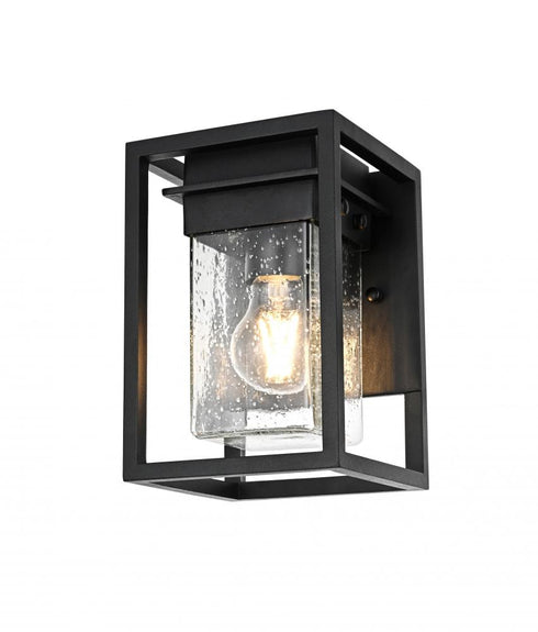 Elegant Lighting Morse 7 inch Outdoor Pendant in Black Model: OD366W9BK