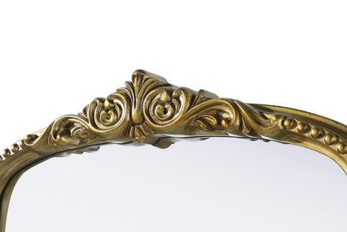 Elegant Lighting Naomi Vintage Resin Mirror 22x36 Inch in Antique Brass Model: MR7F2236AB