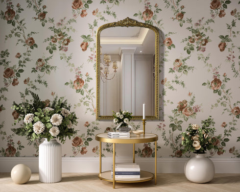 Elegant Lighting Naomi Vintage Resin Mirror 22x36 Inch in Antique Brass Model: MR7F2236AB