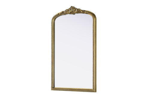 Elegant Lighting Naomi Vintage Resin Mirror 22x36 Inch in Antique Brass Model: MR7F2236AB