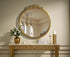 Elegant Lighting Naomi Vintage Resin Mirror 24x25.6 Inch in Antique Brass Model: MR7G24AB