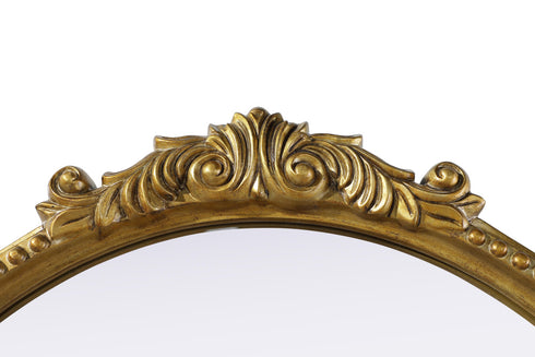 Elegant Lighting Naomi Vintage Resin Mirror 24x25.6 Inch in Antique Brass Model: MR7G24AB