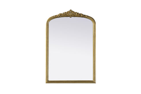 Elegant Lighting Naomi Vintage Resin Mirror 24x36 Inch in Antique Brass Model: MR7F2436AB