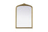 Elegant Lighting Naomi Vintage Resin Mirror 24x36 Inch in Antique Brass Model: MR7F2436AB