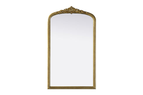 Elegant Lighting Naomi Vintage Resin Mirror 24x42 Inch in Antique Brass Model: MR7F2442AB
